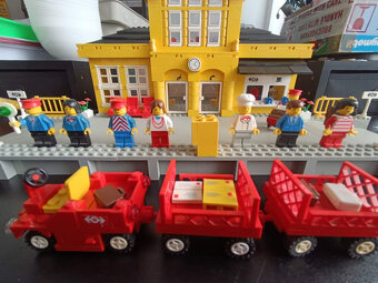 LEGO Train 9V 4554 Metro Station +návod +box - 6