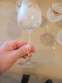 Broušené sklo skleničky - 6