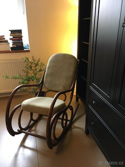 Starožitné houpací křeslo Thonet - 6