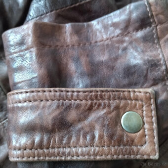 Bertoni delší pánská kožená bunda vel XL - 6