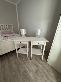 Noční stolky IKEA Hemnes bílé mořidlo. - 6