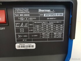 Nová multifunkční synergická svářečka Sherman MIG 200HD - 6