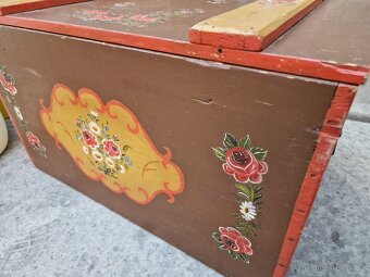 Truhla Malovaná Dřevo 50x73 výška 46 cm - 6