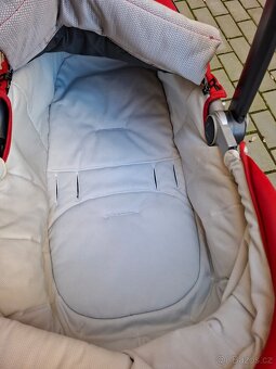 Prodám soupravu terénního kočárku Peg Perego GT3, červený - 6