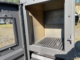 Nová Kamna CEZAR 7,5 kw s šamotem na dřevo účinnost 81,2% - 6