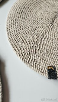 4 kruhové prostírání z bavlněných šnůr -handmade - 6