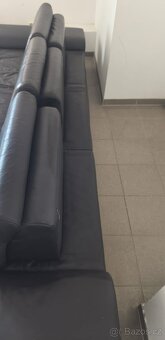 Kožená moderní rohová sedací souprava - 6