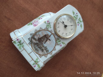 Staré porcelánové hodiny - 6