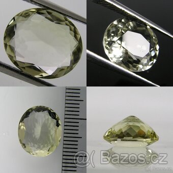 Křišťál-Křemen-ovál, modif. bril. - 5,94 ct. - 6