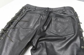 Kožené kalhoty na moto -pas 82 - 6