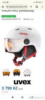 Dětská Lyžařska  helma přilba Uvex Visor  Pro - 6
