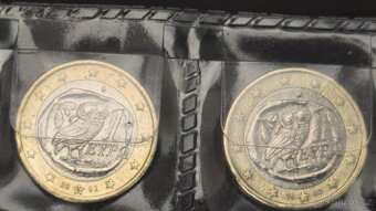 11 kusů / 1 Euro Řecko 2002 - 2011 sada - 6