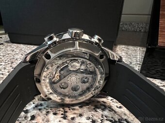 Graham Silverstone skeleton British zavodni zelene hodinky - 6