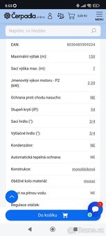 Vysokotlaké čerpadlo Calpeda - 6