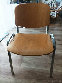 Konferenční židle Iso dřevěná 4 ks - 6