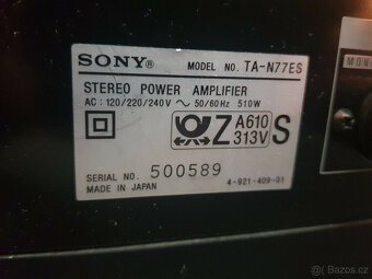 Stereofonní výkonový zesilovač Sony TA-N77ES - 6