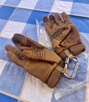 Nové Moto Rukavice S/M hnědé, retro - 6