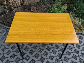 Retro industriální kovový stolek - 60 - 70. léta - 6