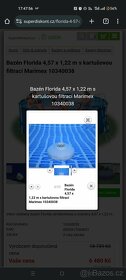 Bazén Florida 4,57 x 1,22 m s kartušovou filtrací Marimex - 6