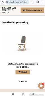 S DOVOZEM designová židle Jelínek původní cena přes 8000,- - 6