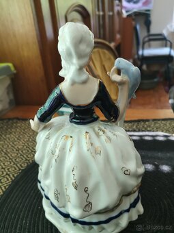 porcelánové sošky vysoké ručně malované - 6
