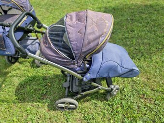 Dětský kočárek JASMINE 2x + autosedačka + síťka proti hmyzu - 6
