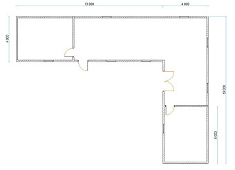Sestává ze 2 obytných modulů 13x4 m - 6