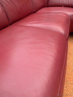 Luxusní sedací souprava kůže - 6