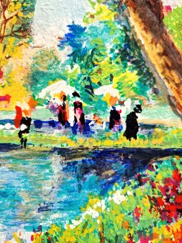 DIMITRI POLAK (podpísaný) impresionistická krajina, serigraf - 6