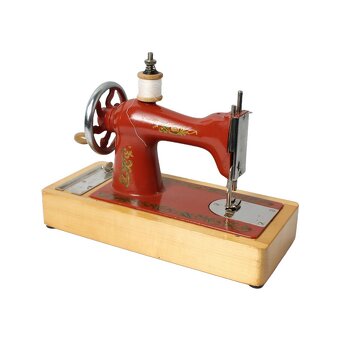 Šicí stroj pro děti/dospělé, starožitný, funkční - 6
