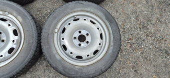 Plechové disky Škoda 5x100 5x14 ET35 165/70r14 Sava S3 zimní - 6