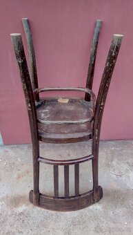 THONET - stará dřevěná židle. - 6