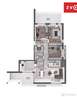 Nový byt 4+1 ve Zlíně - projekt Byty Stráně - 6