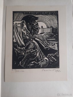 Volná grafika soubor 10ks 1955 - 6