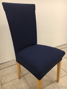 Potahy na židle tmavomodre- 4ks - 6