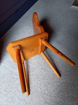 Stůl + 4 židle - masivni - 6