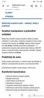 Elektrický invalidní vozík - 6