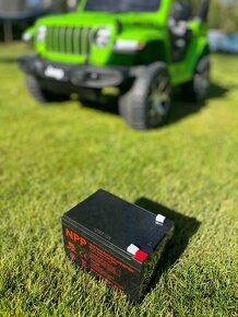 Elektrické autíčko Jeep Wrangler 4x4 - zelené; nová baterie - 6