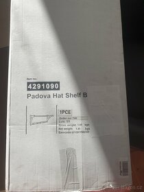 Věšák na stěnu, nový, Padova. - 6