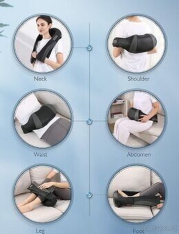 SHIATSU Massage přístroj s vyhříváním - na celé tělo. - 6