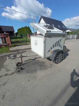 Přívěsný vozík na psy dvoubox WT Metal - 6