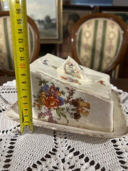 Keramická dóza na máslo ručně malovaná - 6