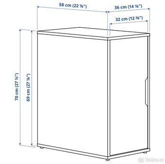 Úložný díl 36x70 cm IKEA - 6