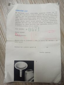 Elektrický masážní strojek, 1971 - 6