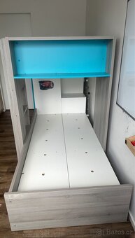 Patrová postel pro kluky + 2 matrace – TOP STAV - 6