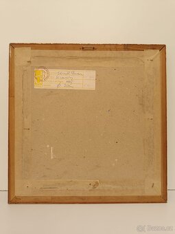 Obraz Zdeněk Šutera 1950, Kravky olej 39x39 - 6