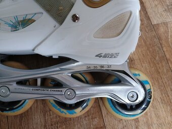 Stavitelné in-line Head vel. 34- 37 EUR , málo jeté... - 6