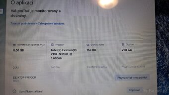 Notebook Lenovo, 15,6", Intel N3050, 8GB, SSD 250GB, W10 - 6