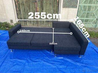 Rozkladaci sedacka s ulozakem lze prehodit roh - 6