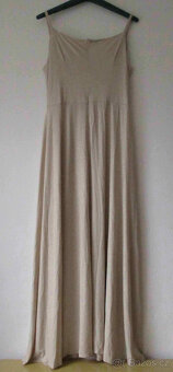 Dlouhé slavnostní šaty béžové Numoco XXL 44 - 6